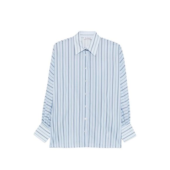Sosue Women's Shirts Clear Blue